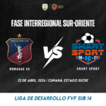 Monagas SC vs Smart Sport Fase Interregional de la Liga de Desarrollo FVF Sub 14 2026