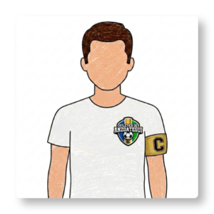 Silueta Masculina con Banda Capitán Atlético Anzoátegui