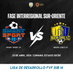 Smart Sport FC vs Nueva Cádiz FC Fase Interregional de la Liga de Desarrollo FVF Sub 14 2026